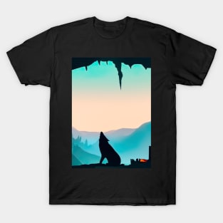 Wolf at Night T-Shirt